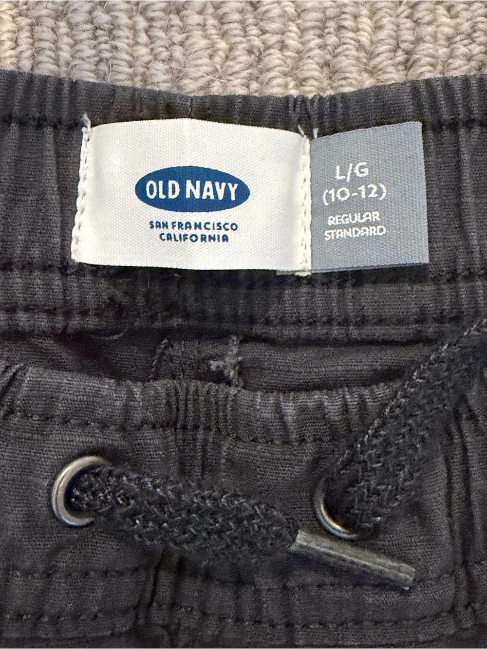 Old Navy Black Cargo Jogger Pants for Kids